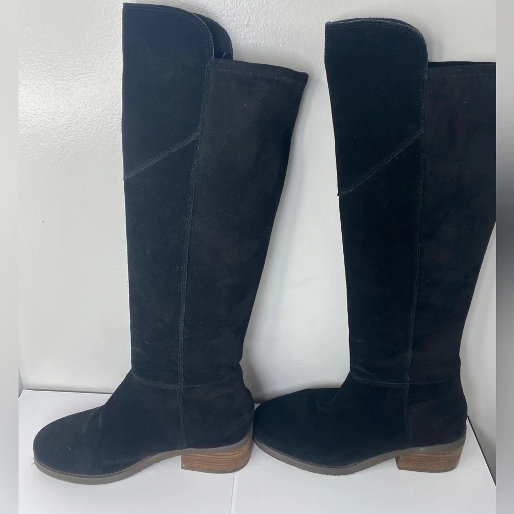 Lucky Brand Black Suede Over-the-Knee Boots